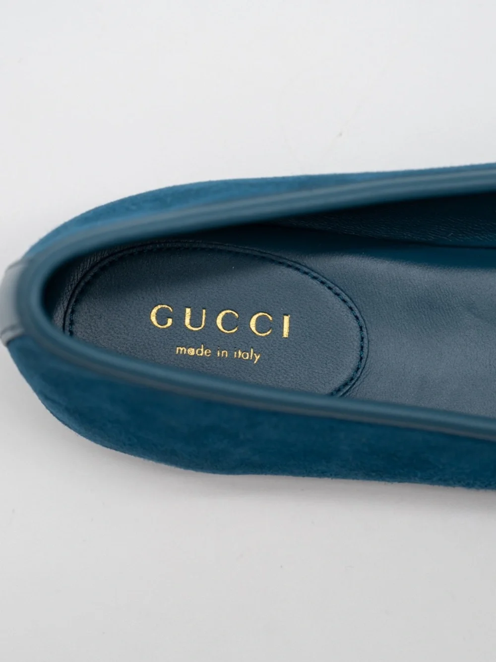 Gucci Women's Ballet Flats Horsebit Blue Suede Mary Jane size 40eu 10 US